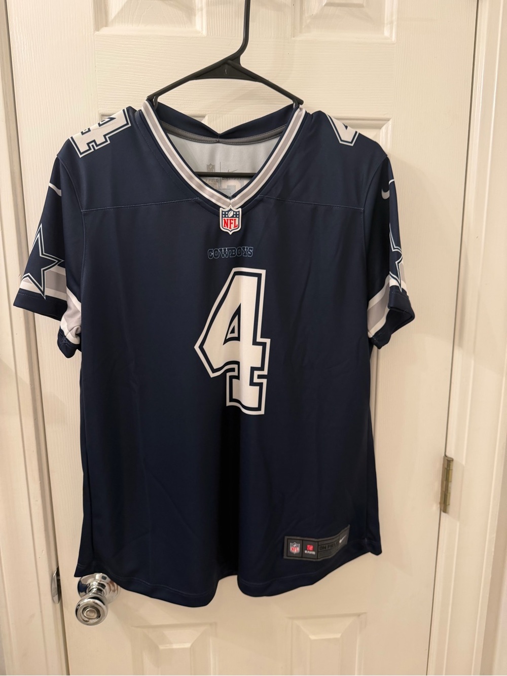 Nike Dallas Cowboys #4 Navy Women’s Football Jersey